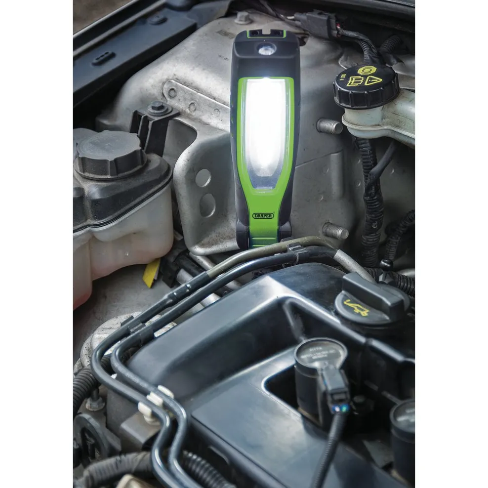 COB/SMD LED Rechargeable Inspection Lamp, 7W, 700 Lumens, Green, 1 x USB Cable Supplied