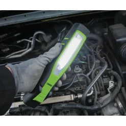 COB/SMD LED Rechargeable Inspection Lamp, 7W, 700 Lumens, Green, 1 x USB Cable Supplied