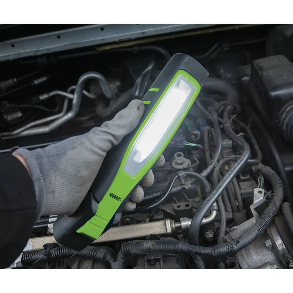 COB/SMD LED Rechargeable Inspection Lamp, 7W, 700 Lumens, Green, 1 x USB Cable Supplied