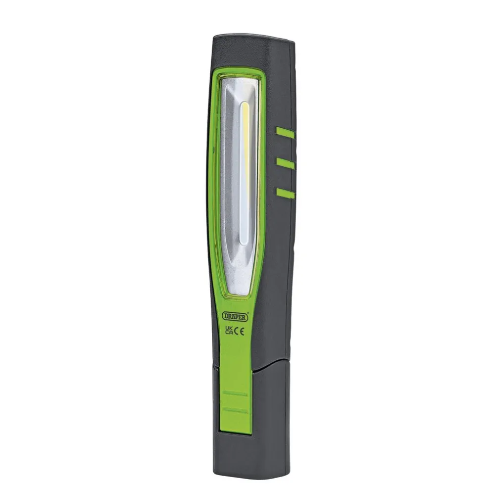 COB/SMD LED Rechargeable Inspection Lamp, 7W, 700 Lumens, Green, 1 x USB Cable Supplied