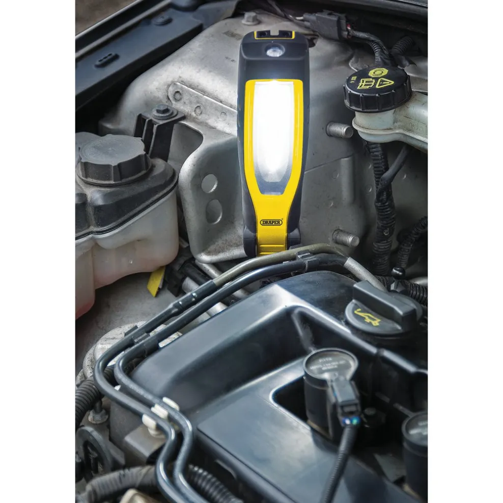 COB/SMD LED Rechargeable Inspection Lamp, 7W, 700 Lumens, Yellow, 1 x USB Cable Supplied