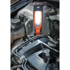 COB/SMD LED Rechargeable Inspection Lamp, 7W, 700 Lumens, Orange, 1 x USB Cable Supplied