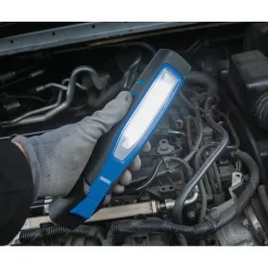 COB/SMD LED Rechargeable Inspection Lamp, 7W, 700 Lumens, Blue, USB-C Cable and USB Plug Supplied