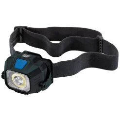COB/SMD LED Wireless/USB Rechargeable Head Torch, 6W, 400 Lumens, USB-C Cable Supplied