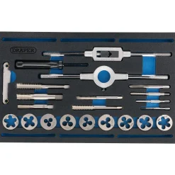 Combination Tap and Die Set - Metric and BSP in EVA Foam Insert Tray (22 Piece)