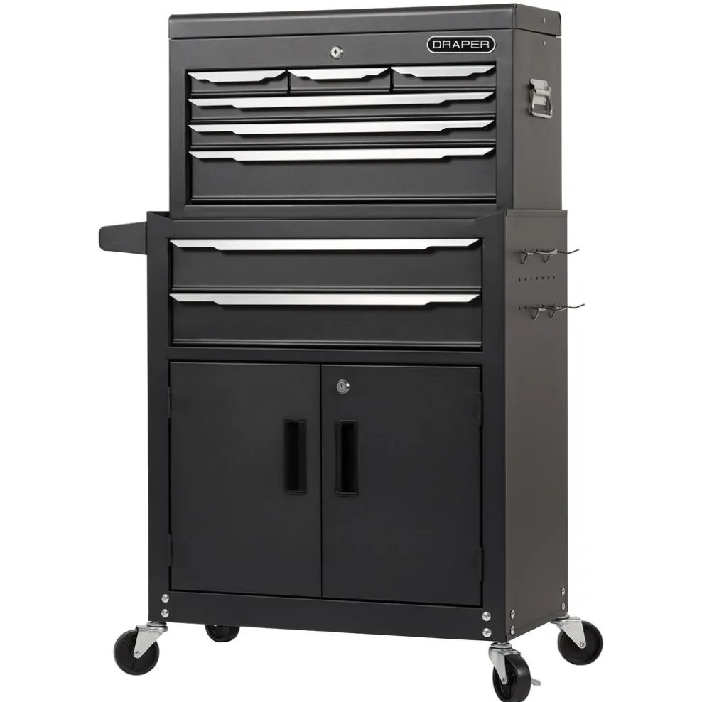 Combined Roller Cabinet and Tool Chest, 8 Drawer, 24"
