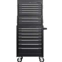 Combined Roller Cabinet, Mid Tool Chest and Tool Chest, 14 Drawers, 26"