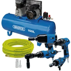 Compressor & Air Tool Kit, 150L