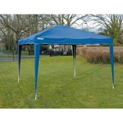Concertina Gazebo, 3 x 3m, Blue