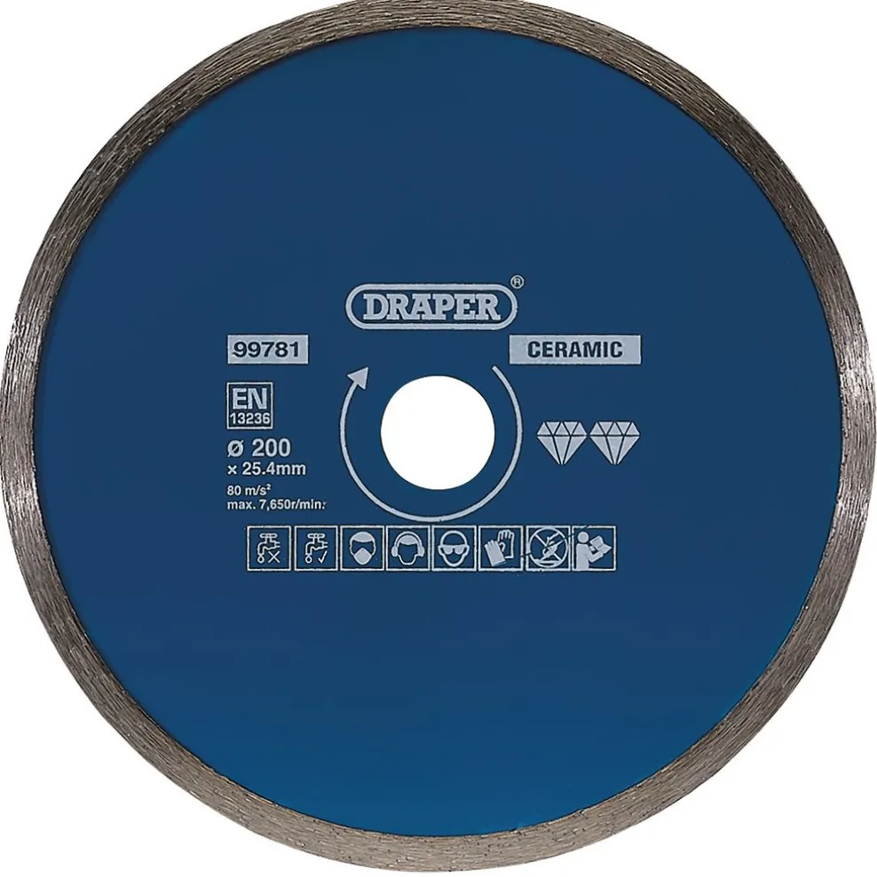 Continuous Diamond Blade, 200mm