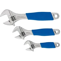 Crescent-Type Adjustable Wrench Set (3 Piece)