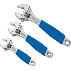 Crescent-Type Adjustable Wrench Set (3 Piece)