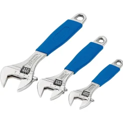 Crescent-Type Adjustable Wrench Set (3 Piece)
