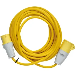 Defender E85123 Arctic Extension Lead, Yellow, 16A, 2.5mm², 10m
