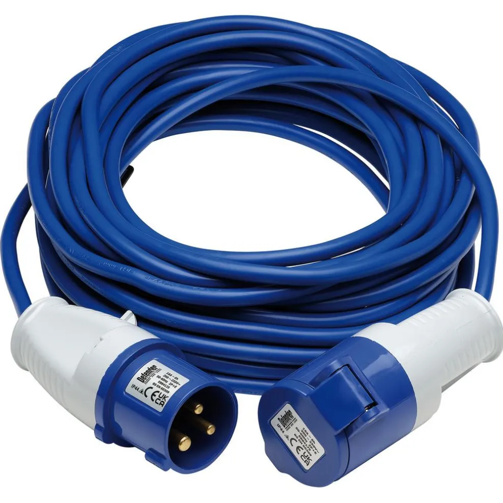 Defender E85211 230V Extension Lead, Blue, 1.5mm², 16A, 14m