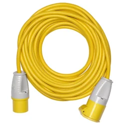 Defender E85121 110V Extension Lead Yellow 2.5mm², 16A, 14m
