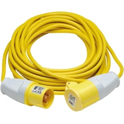 Defender E85118 110V Extension Lead, Yellow, 1.5mm², 16A, 10m