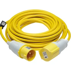 Defender E85240 110V Extension Lead, Yellow, 4mm², 32A, 14m