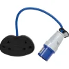 Defender E85302 230V Fly Lead Converter, 16A - 2 x 13A