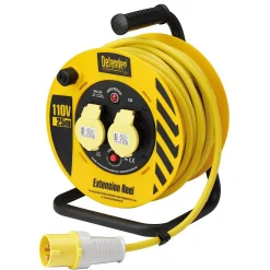 Defender E86455 110V Heavy Duty Industrial Cable Reel, 25m