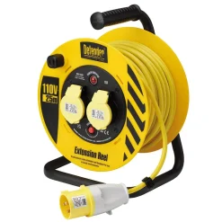 Defender E86450 110V Industrial Cable Reel, 1.5mm², 16A, 25m