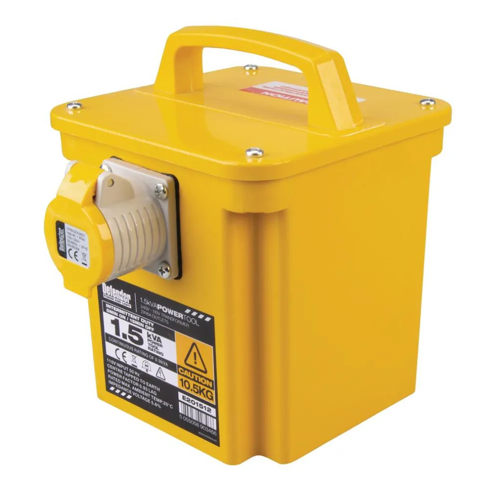 Defender E201512 110V 1.5kVA Transformer, 16A