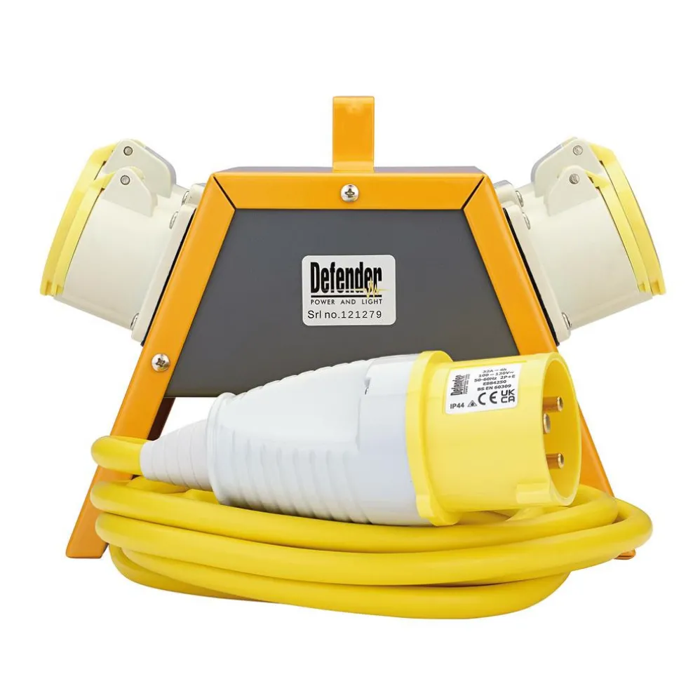 Defender E13108 110V Splitter Box, 2 x 16A / 2 x 32A