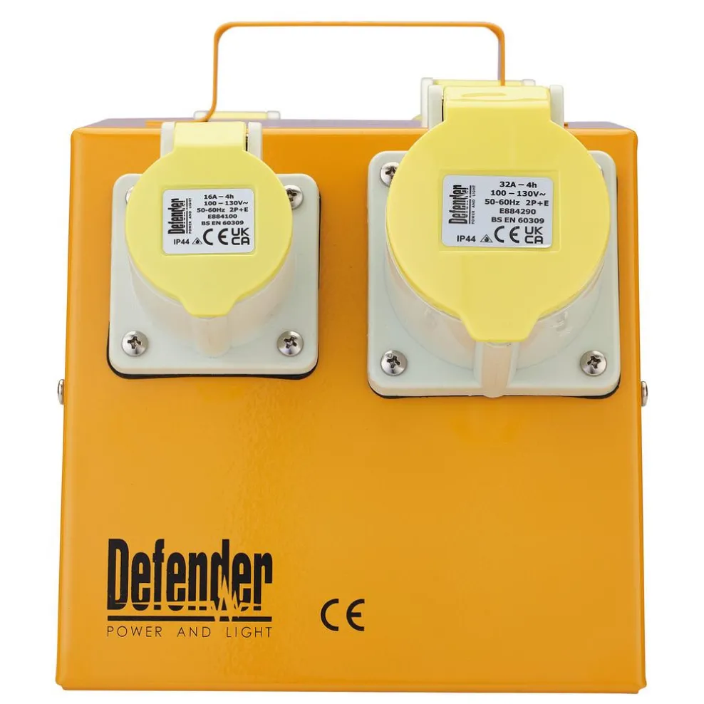 Defender E13108 110V Splitter Box, 2 x 16A / 2 x 32A