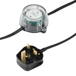 Defender E89353 230V 50W Heavy Duty LED Encapsulated Festoon String Lights, 22m