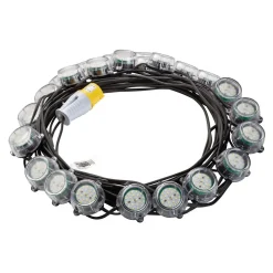 Defender E89355 120W Heavy Duty LED Encapsulated Festoon String Lights, 50m
