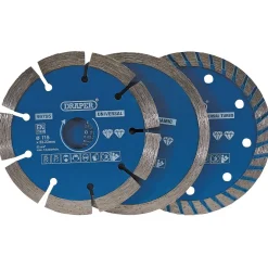 Diamond Blade Set, 115mm (3 Piece)