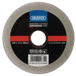 Diamond-Coated Grinding Disc, 100 x 1.2 x 20mm