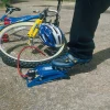 Double Cylinder Foot Pump with Pressure Gauge