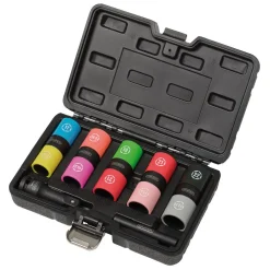 Double Ended Wheel Nut Socket Set, 1/2" Sq. Dr. (7 Piece)