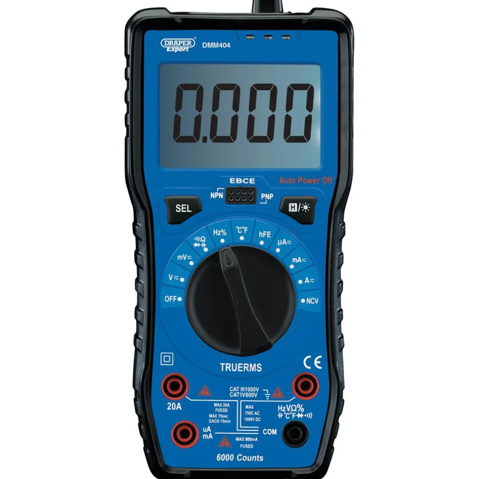 Draper Expert Auto & Manual Ranging Digital Multimeter
