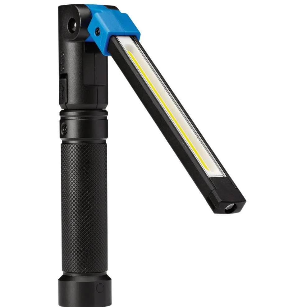 Draper Expert COB/SMD LED USB Rechargeable Folding Slim Light, 8W, 800 Lumens, USB-C Cable Supplied