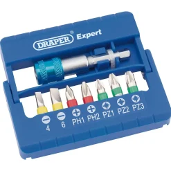 Draper Expert Coloured Screwdriver Bit Set (8 Piece)