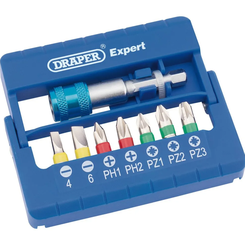 Draper Expert Coloured Screwdriver Bit Set (8 Piece)