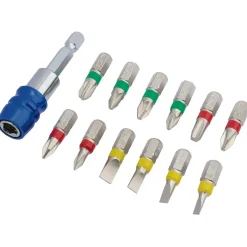 Draper Expert Coloured Screwdriver Bit Set With Magnetic Holder (13 Piece)