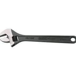 Draper Expert Crescent-Type Adjustable Wrench with Phosphate Finish, 375mm, 45mm