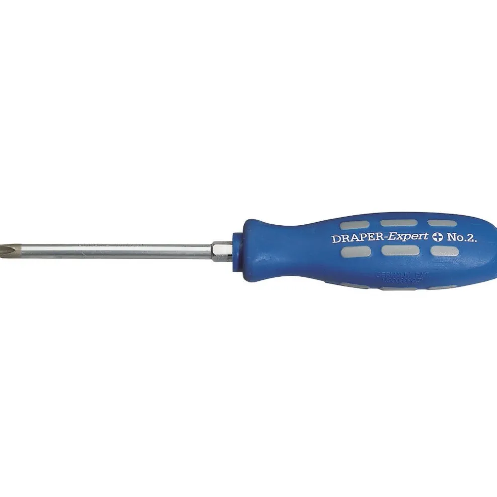 Draper Expert Cross Slot Mechanics Screwdriver, 100mm, No.2 (Sold Loose)
