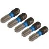 Draper Expert Cross Slot/PH Type Impact Screwdriver Bits, No.3 x 25mm, 1/4" Hex (Pack of 5)