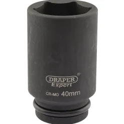 Draper Expert Drapi 6 Point Deep Impact Socket, 3/4" Sq. Dr., 40mm