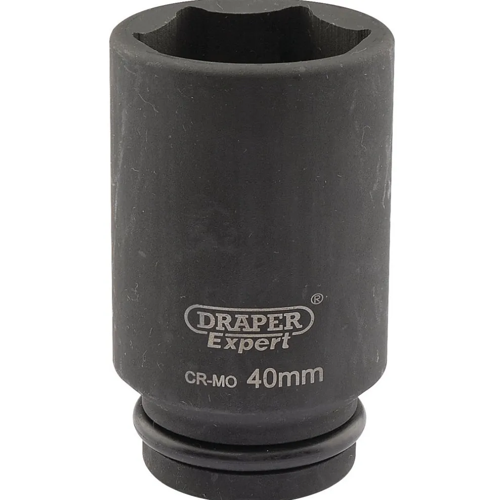 Draper Expert Drapi 6 Point Deep Impact Socket, 3/4" Sq. Dr., 40mm