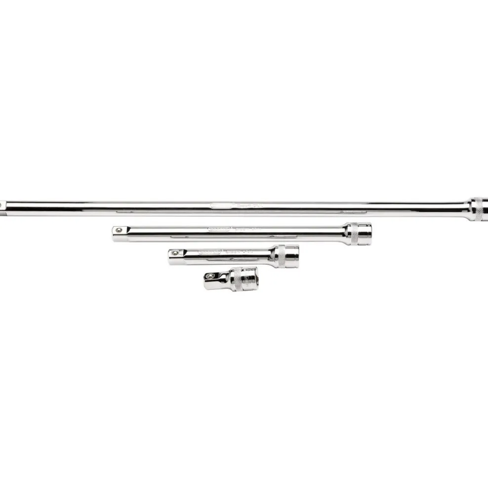 Draper Expert Extension Bar Set, 1/2" Sq. Dr., Polished Chrome (4 Piece)