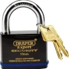 Draper Expert Heavy Duty Padlock and 2 Keys with Super Tough Molybdenum Steel Shackle, 70mm