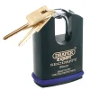 Draper Expert Heavy Duty Padlock and 2 Keys with Shrouded Shackle, 50mm
