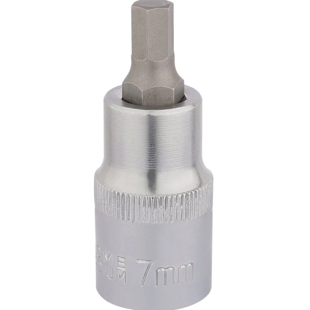 Draper Expert Hexagonal Socket Bits, 1/2" Sq. Dr., 7mm