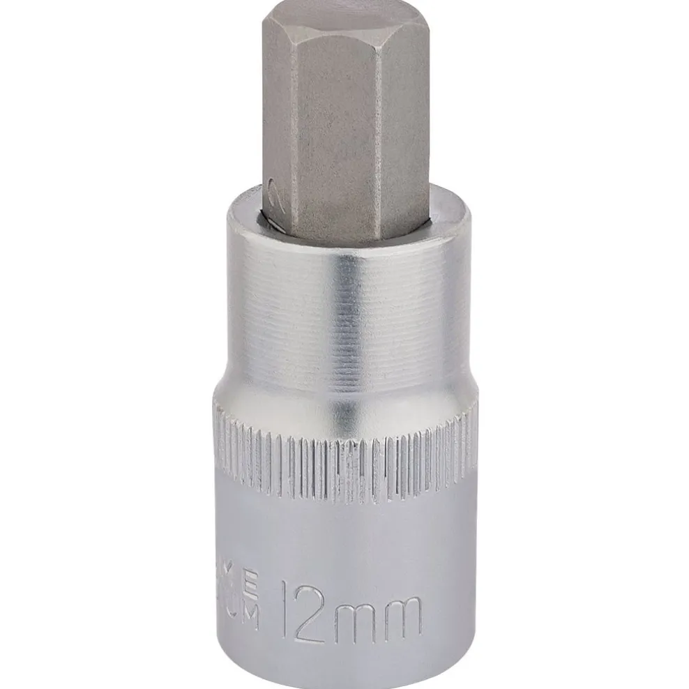 Draper Expert Hexagonal Socket Bits, 1/2" Sq. Dr., 12mm