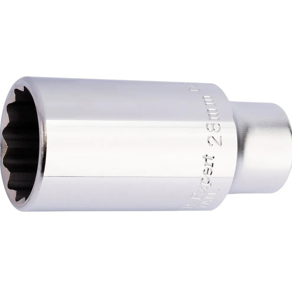 Draper Expert HGV Diesel Injector Socket, 1/2" Sq. Dr., 28mm